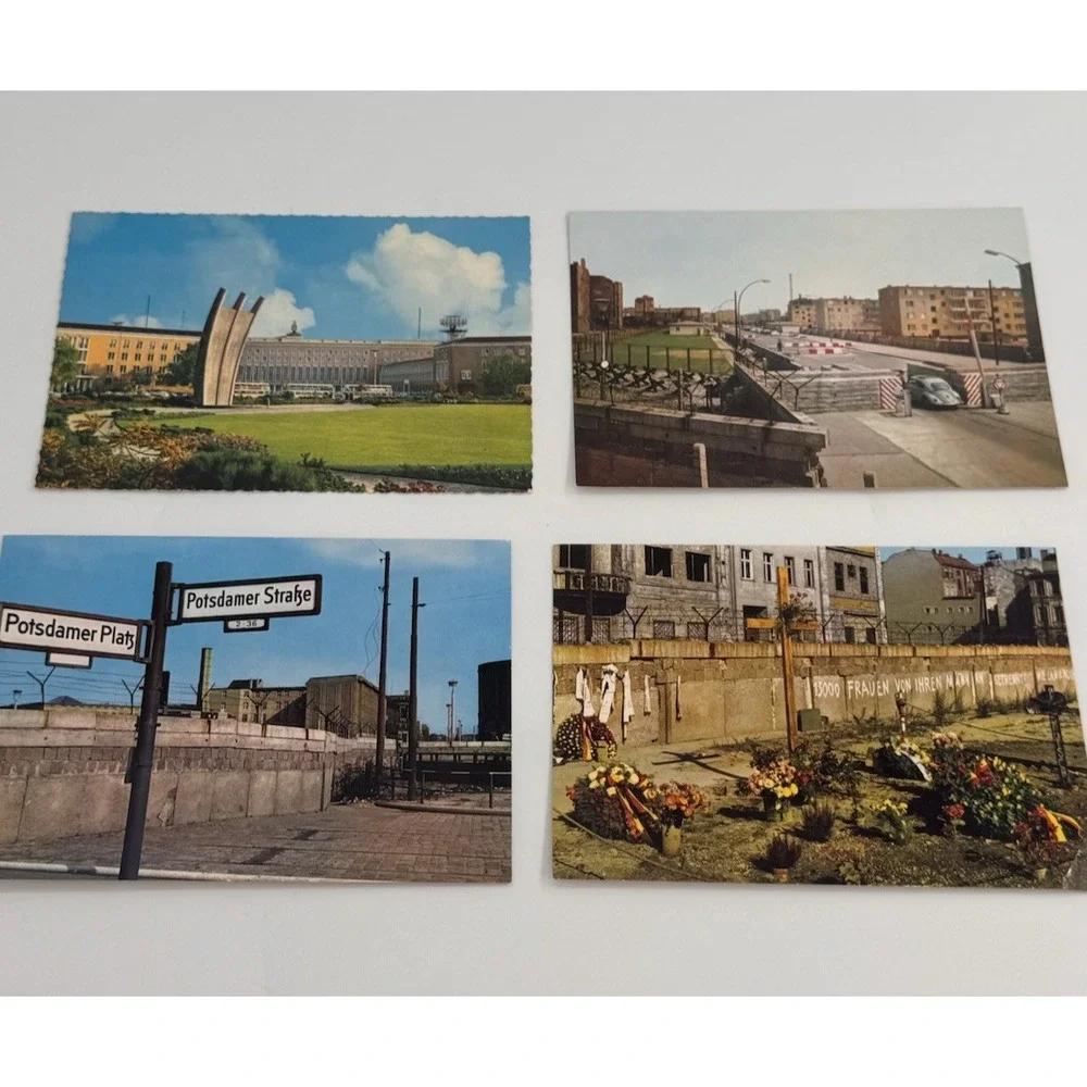 Postcards Lot Berlin Germany 1960s Unused Berlin Wall History 4 Total Anco Lux